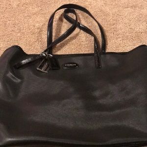 Black coach tote